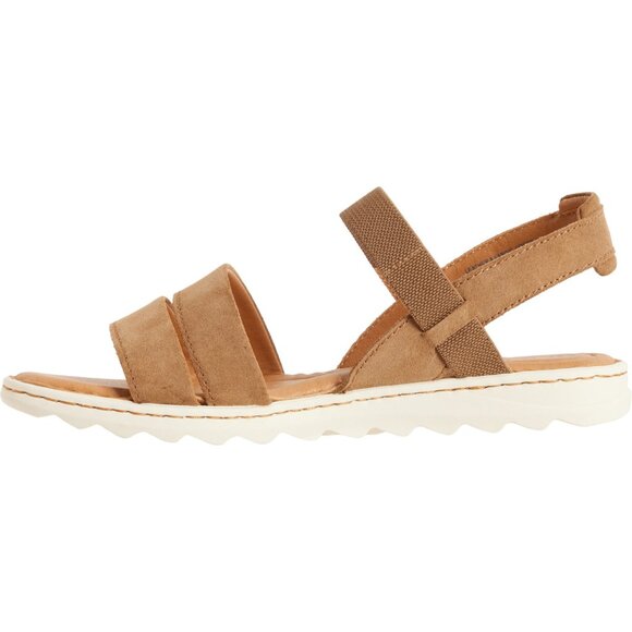 NEW Born Olly - Suede Open-Toe Sandals - For Women in taupe 7254s2 - Picture 4 of 5